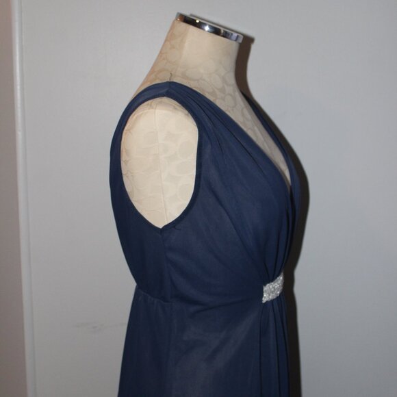 Womens Vintage Navy Blue Union Made Medium Nightgown - Picture 3 of 6